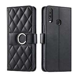 Lucyliy Compatible with vivo Y11 Case Flip PU