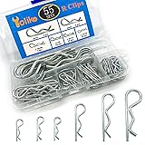Yoliko 55 Pcs Hitch Pin R Clips Retainer Kit for