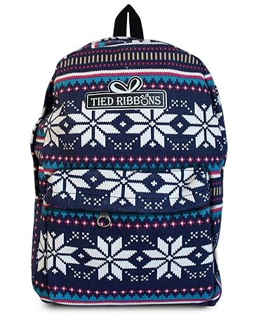 TIED RIBBONS Canvas Casual College, Office,Travelling Backpack Bag for Girls, Woman(25 cm X 12 CmX 40Cm, Multicolor)