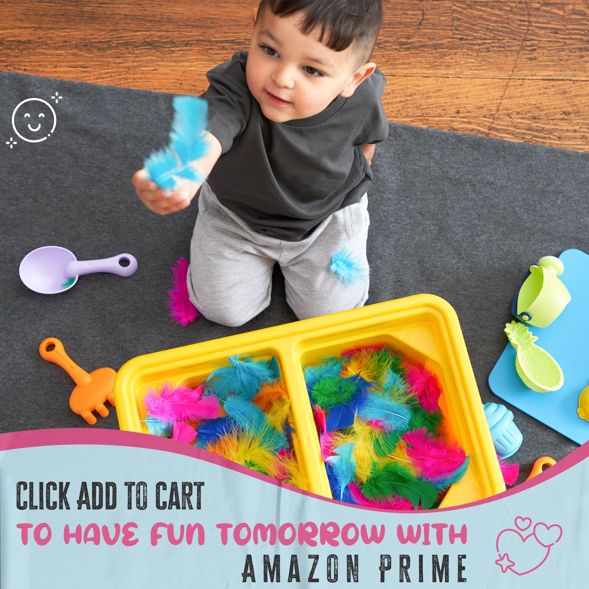 Kraftex Kids Sensory Table for Toddlers. Use as Sand Water Table for Toddlers, Sand Table or Sensory Bin Table. Indoor or Outdoor Water Sand Table.