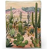 Ti Caldi Cactus Blanket - Soft Cozy Lightweight Flannel Throw Blanket for Couch, Bed, Travel & Outdoor | Warm Fuzzy Blankets for Adults Kids Women Boys Girls 50×60 in