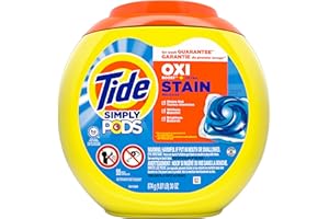 Tide Simply Pods + Oxi Laundry Detergent Soap Pods, Refreshing Breeze, 55 Count, 30 ounces