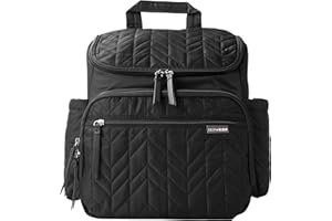 Skip Hop Diaper Bag Backpack: Forma, Multi-Function Baby Travel Bag with Changing Pad & Stroller Attachment, Jet Black