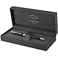 Parker Sonnet Ballpoint Pen | Matte Black Lacquer with Gold Trim | Medium Point Black Ink | Gift Box