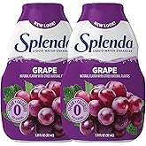 SPLENDA Liquid Water Enhancer Drops, Sugar Free, Zero Calorie, Natural Flavor, Concentrated Drink Mix, 3.11 Fl Oz Each Bottle