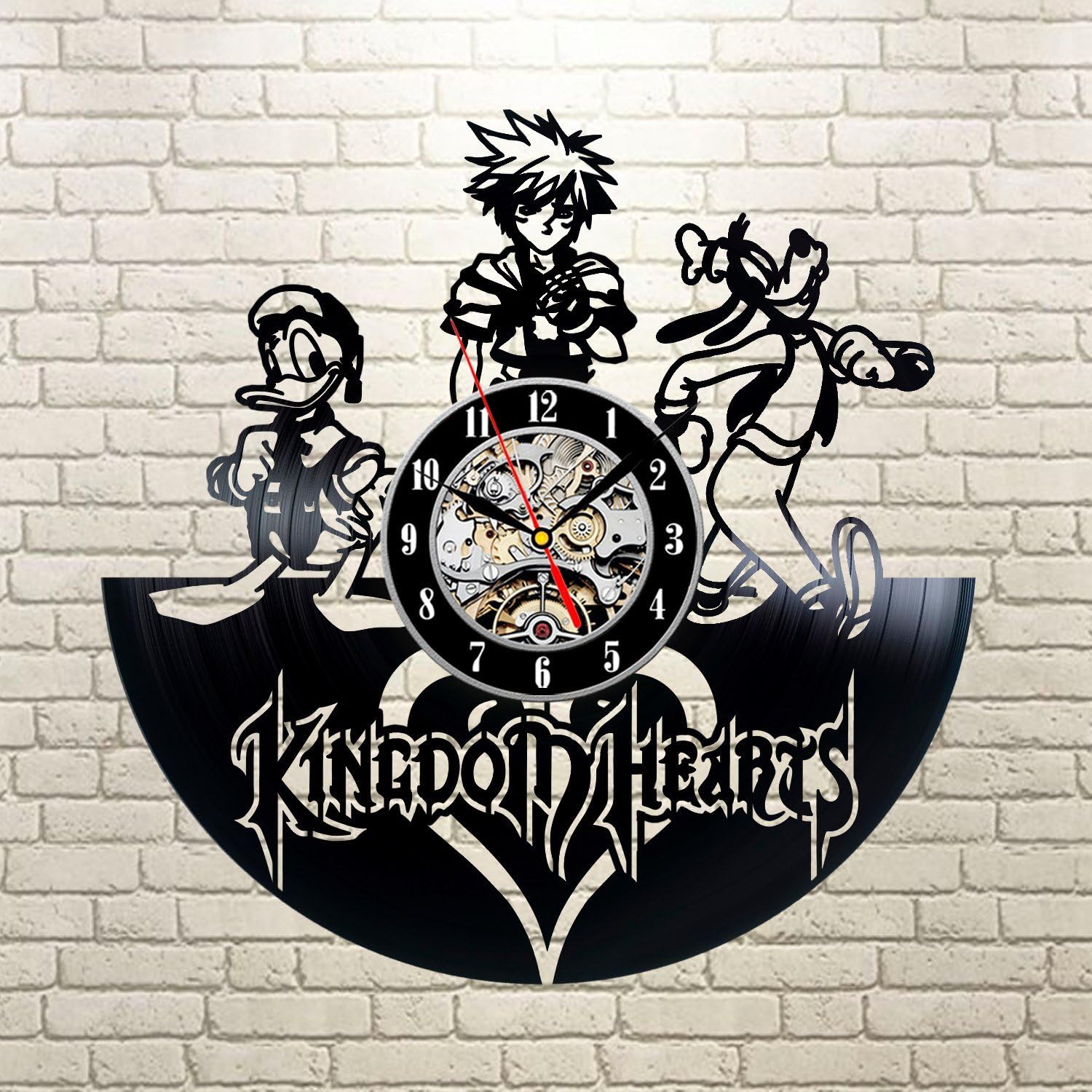 Kingdom Hearts Vinyl Record Clock Wall Art Home Decor