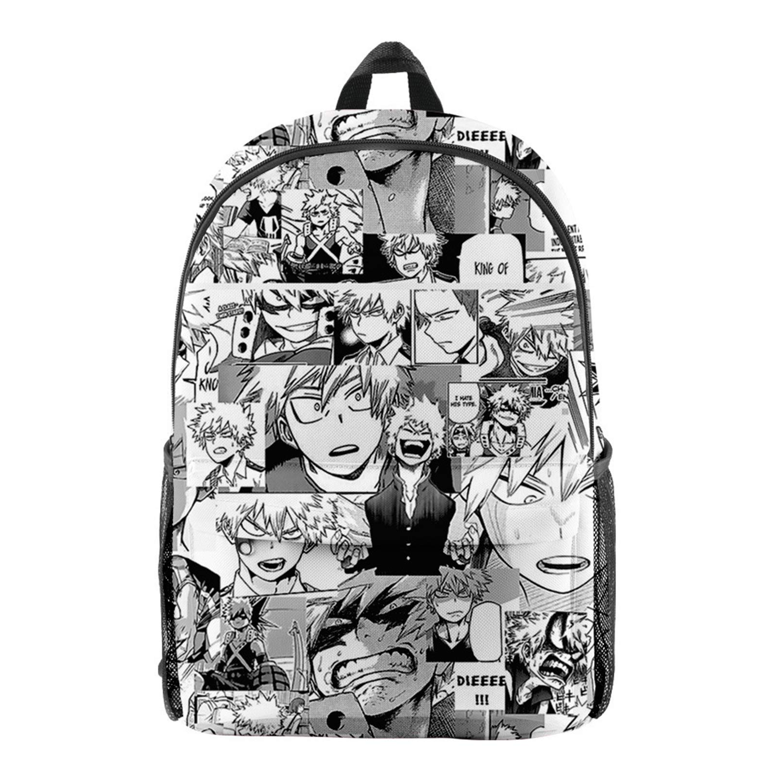 My Hero Academia Backpack 3D Bakugou Katsuki Cosplay Backpack Rucksack Midoriya Izuku School Bags Students Computer Bag Casual Daypacks for Outdoor Travel Office