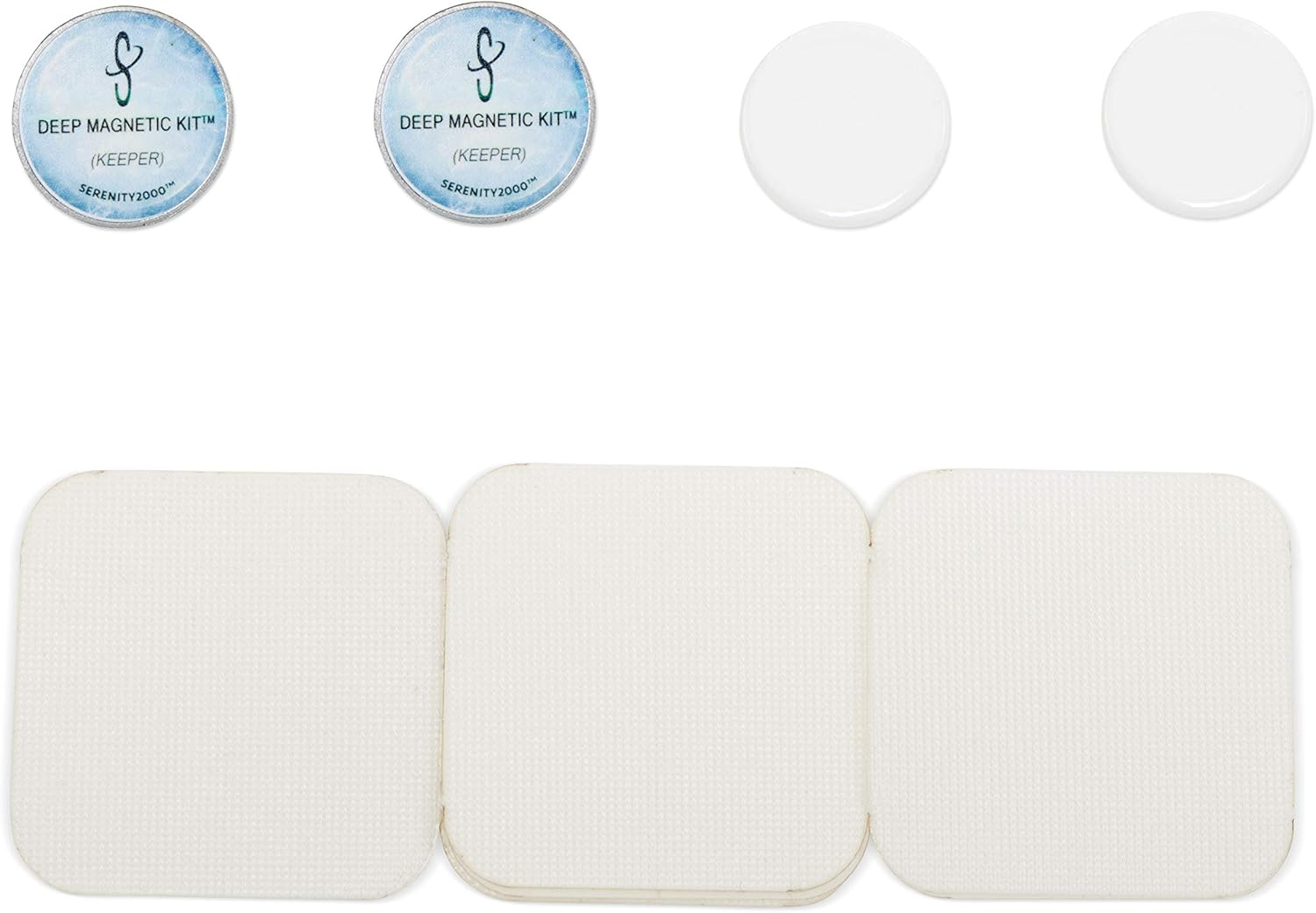 Serenity 2000 | Deep Magnetic Therapy Spot Magnet Kit for Pain Relief - Contains Two Powerful Magnets, 5000 Gauss Per Magnet: Health & Personal Care