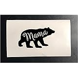 Mama Bear Iron on Heat Transfer Stencils for Shirts Clothes (Black)