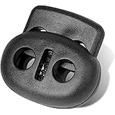 AXEN Plastic Cord Locks, Fastener Toggles for Shoelaces, Drawstrings, Paracord, Bags, Clothing, and More