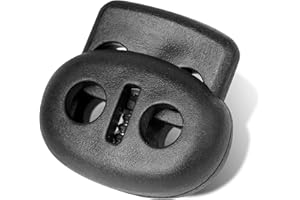AXEN Plastic Cord Locks, Fastener Toggles for Shoelaces, Drawstrings, Paracord, Bags, Clothing, and More