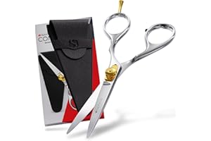 Suvorna Beard scissors for men | Mustache scissors for men | Beard trimming scissors | Grooming scissors men | Barber scissors, 5 inch hair scissors professional | Japanese steel hair cutting scissors