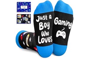 HAPPYPOP Gaming Gifts for Teen Boys - Gamer Socks for Children, Video Game Gifts for Boy