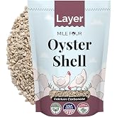 Mile Four Oyster Shell for Egg-Laying Hens, Calcium Booster, 4 lbs Bag | Strengthens Eggshells &amp; Bones; High-Calcium Supplement for Laying Hens; 100% Natural Limestone; USA Sourced; Non-GMO