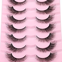False Lashes Natural Look Fluffy Faux Mink