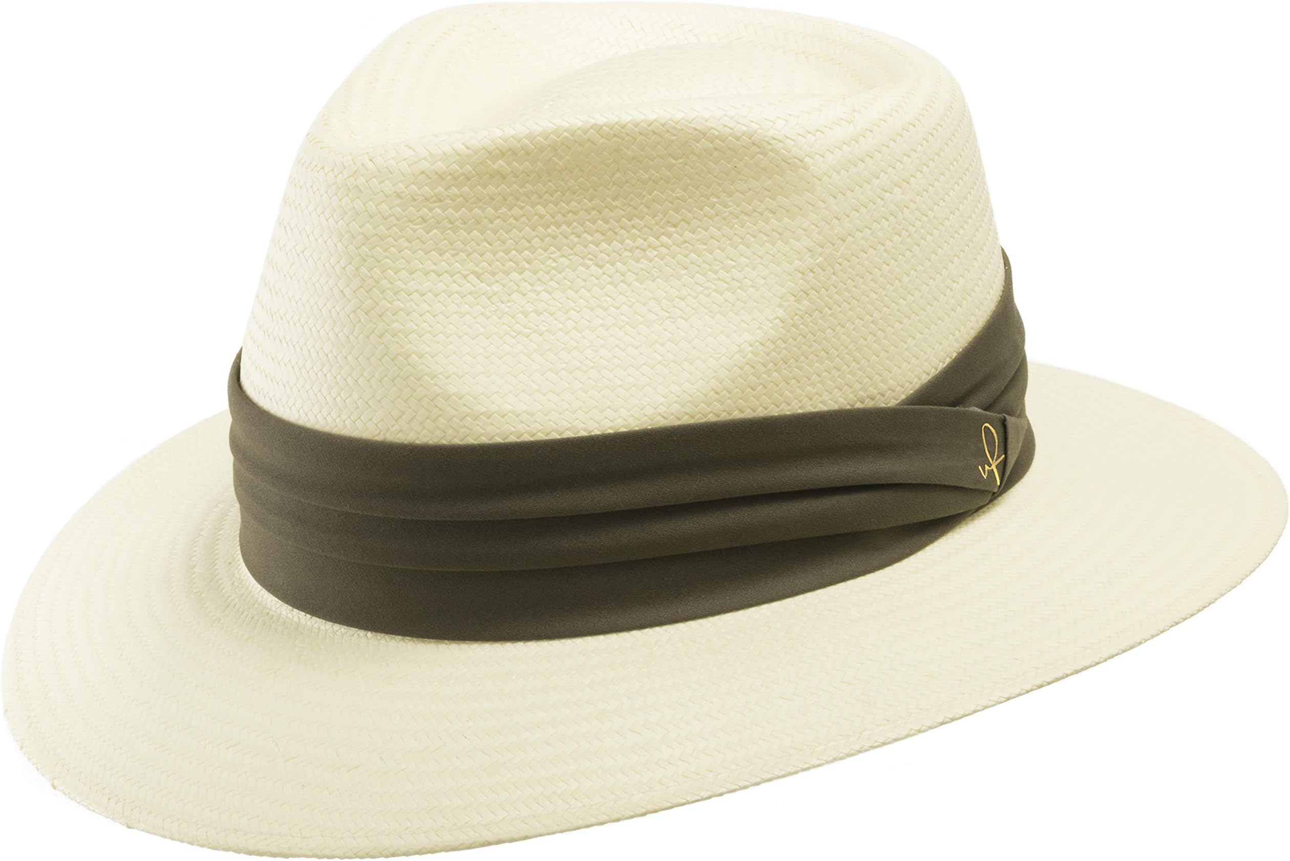 Fedora GULLPORT Reward Classic Straw Panama Hat Exotic Feather