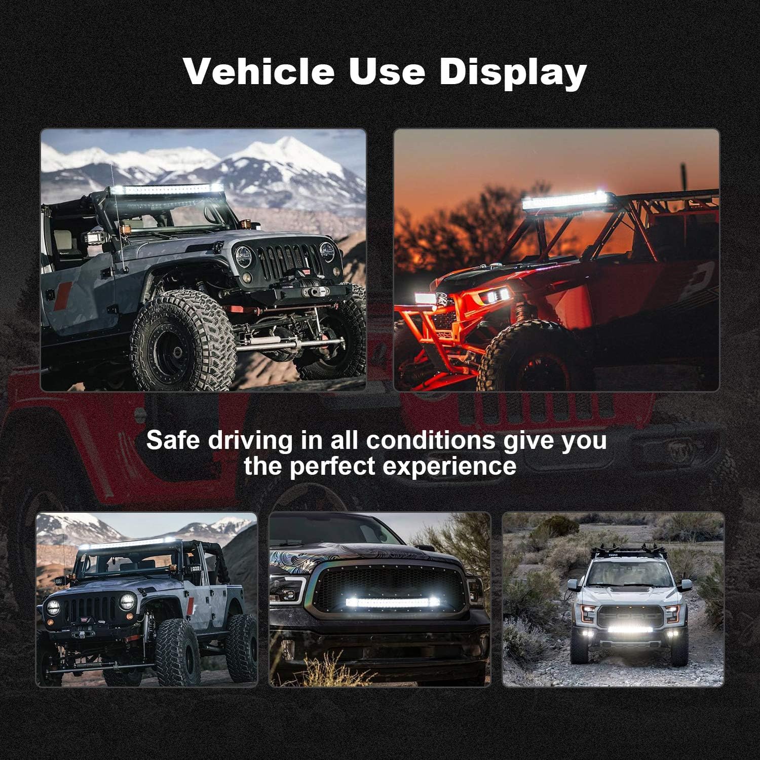 TERRAIN VISION LED Light Bar 32 Inch Curved Led Bar Off Road Light W/ 2pcs 4in 60W LED Pods Fog Lights with Wiring Harness Kit for Jeep Trucks Polaris ATV UTV Boat Light Bars: Automotive