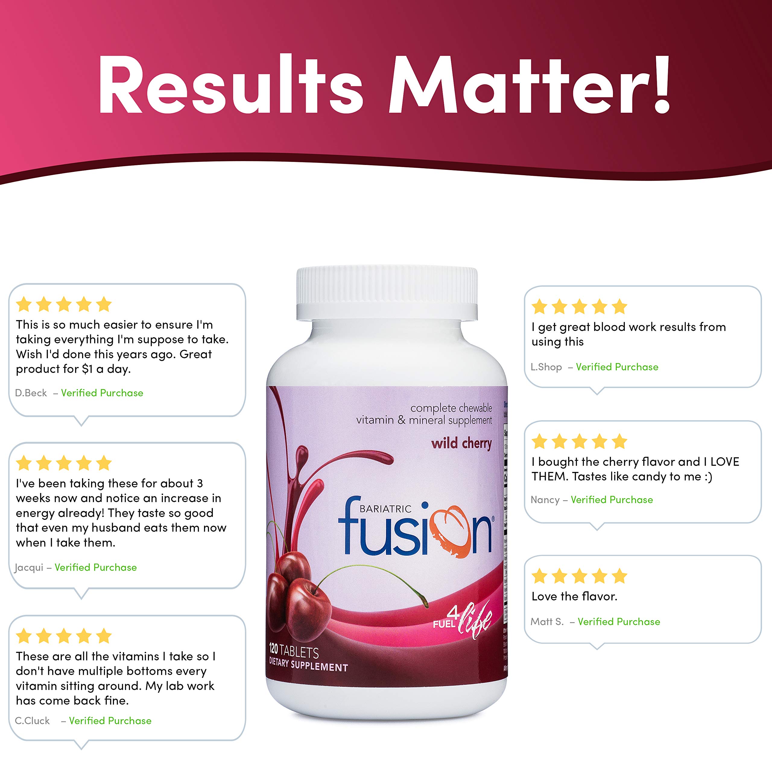 Bariatric Fusion Complete Chewable Multivitamin and Mineral Supplement