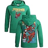 Marvel Boys' Super Hero Sweatshirt - Spider-Man, Thor, Hulk, Iron Man Graphic Pullover Hoodie (8-16)