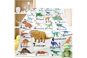 OHOIT Dinosaur Blanket for Boys Soft Cozy Flannel Warm Dinosaur Unique Gifts Dinosaur Room Decor Throw Blanket for Teens Kids for Couch Sofa Bed Dino Blanket for Girls Teens 50"x60"