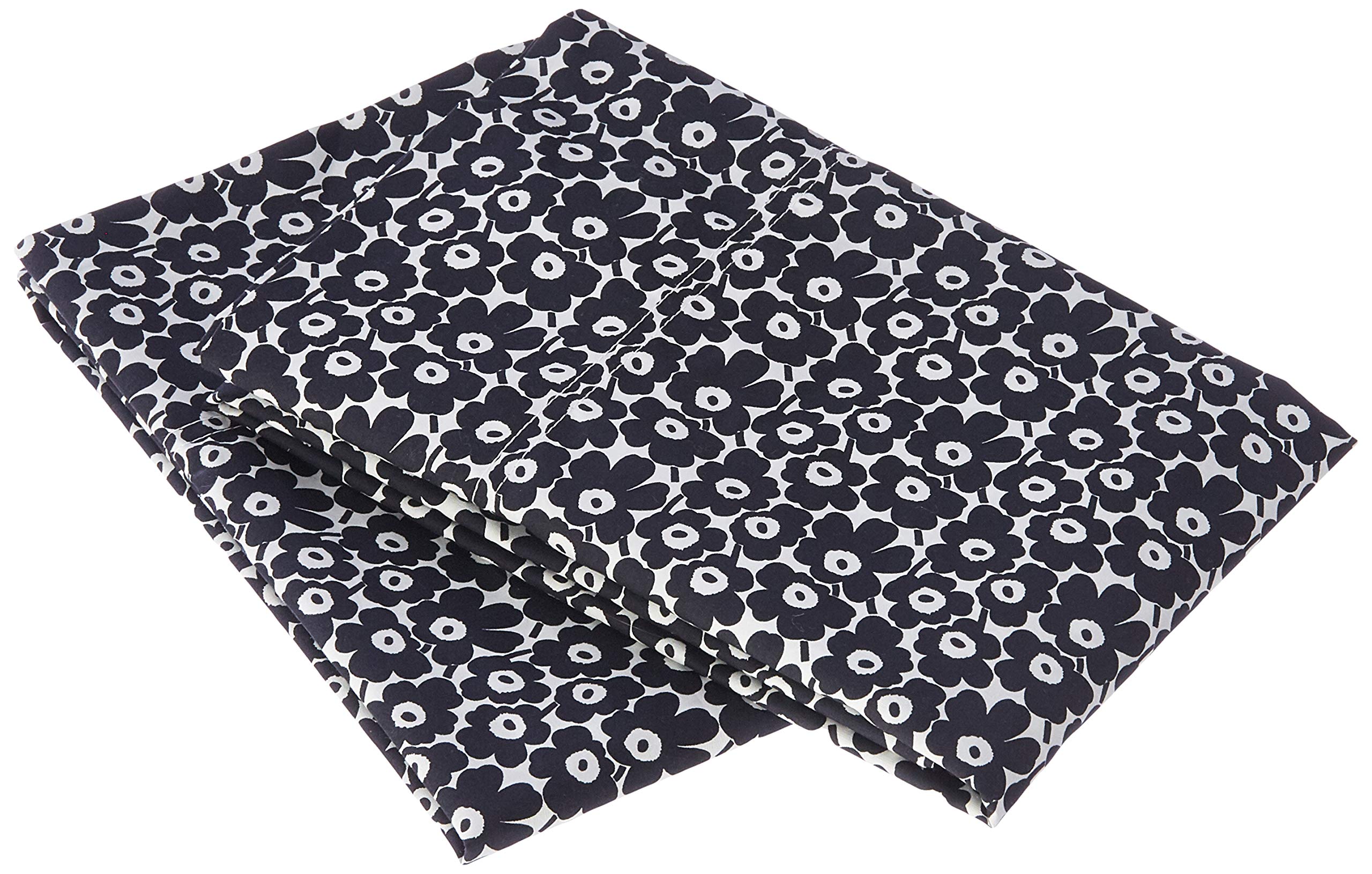 Marimekko - Pillowcase Set, Cotton Percale Bedding, Smooth & Cool Home Decor (Pikkuinen Unikko Black, Standard) — image 1