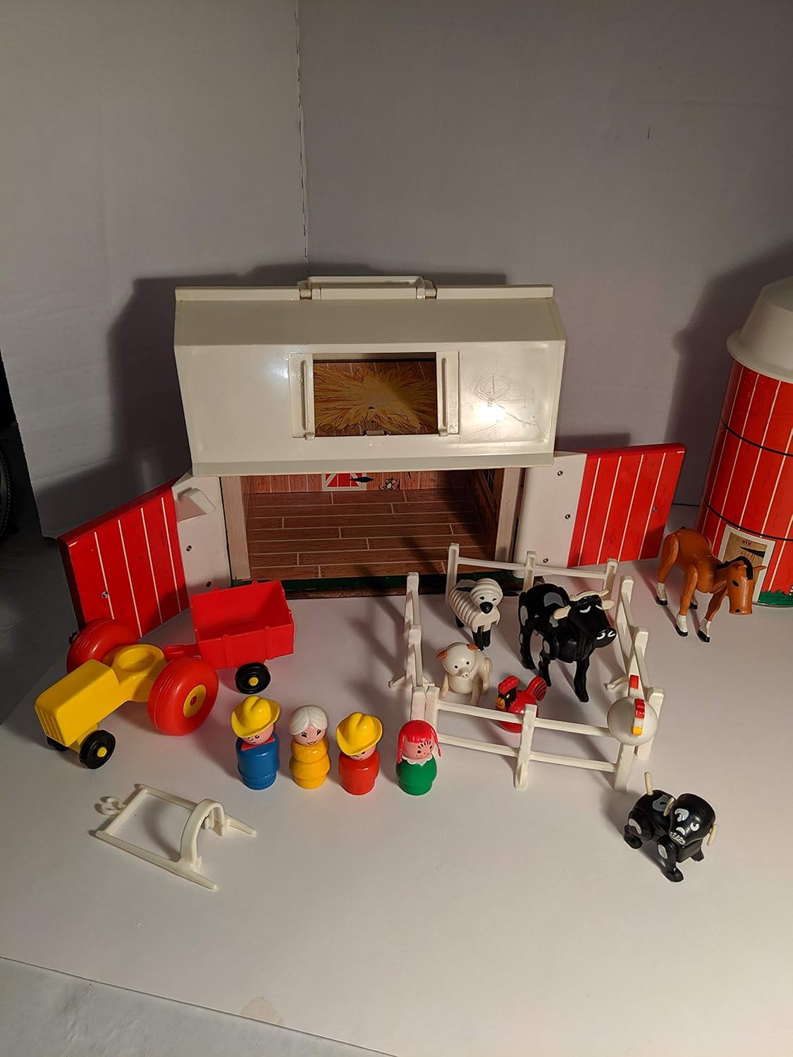 Fisher Price Vintage Little People White Farm Western Fence For