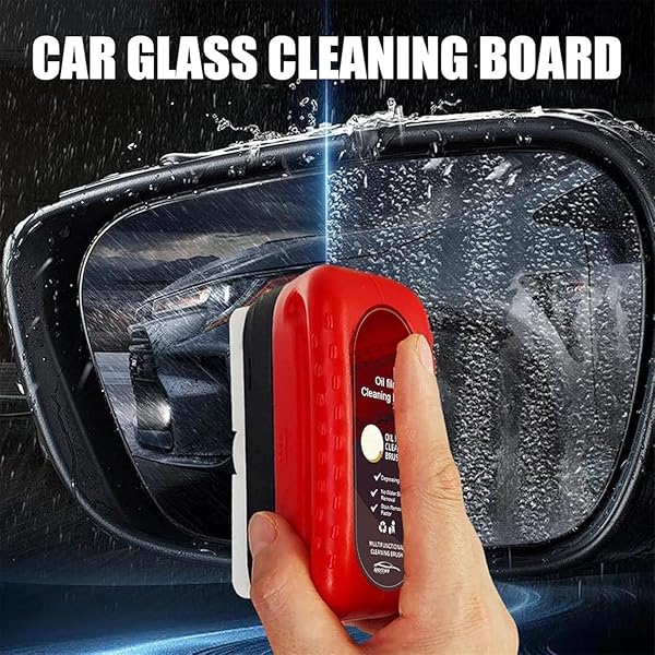 FIONEL AUTOMOTIVE OIL FILM CLEANING BRUSH, ALL IN ONE WIPE ON OIL FILM REMOVER, HYDROPHOBIC GLASS COATING FOR WINDSHIELD (3 PC)
