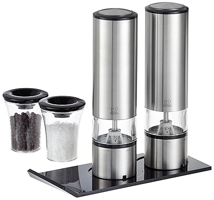 Peugeot 2/27162 Mühlen-Duo Elis Sense Edelstahl, uSelect, 20 cm mit Licht und Sensor-Automatik