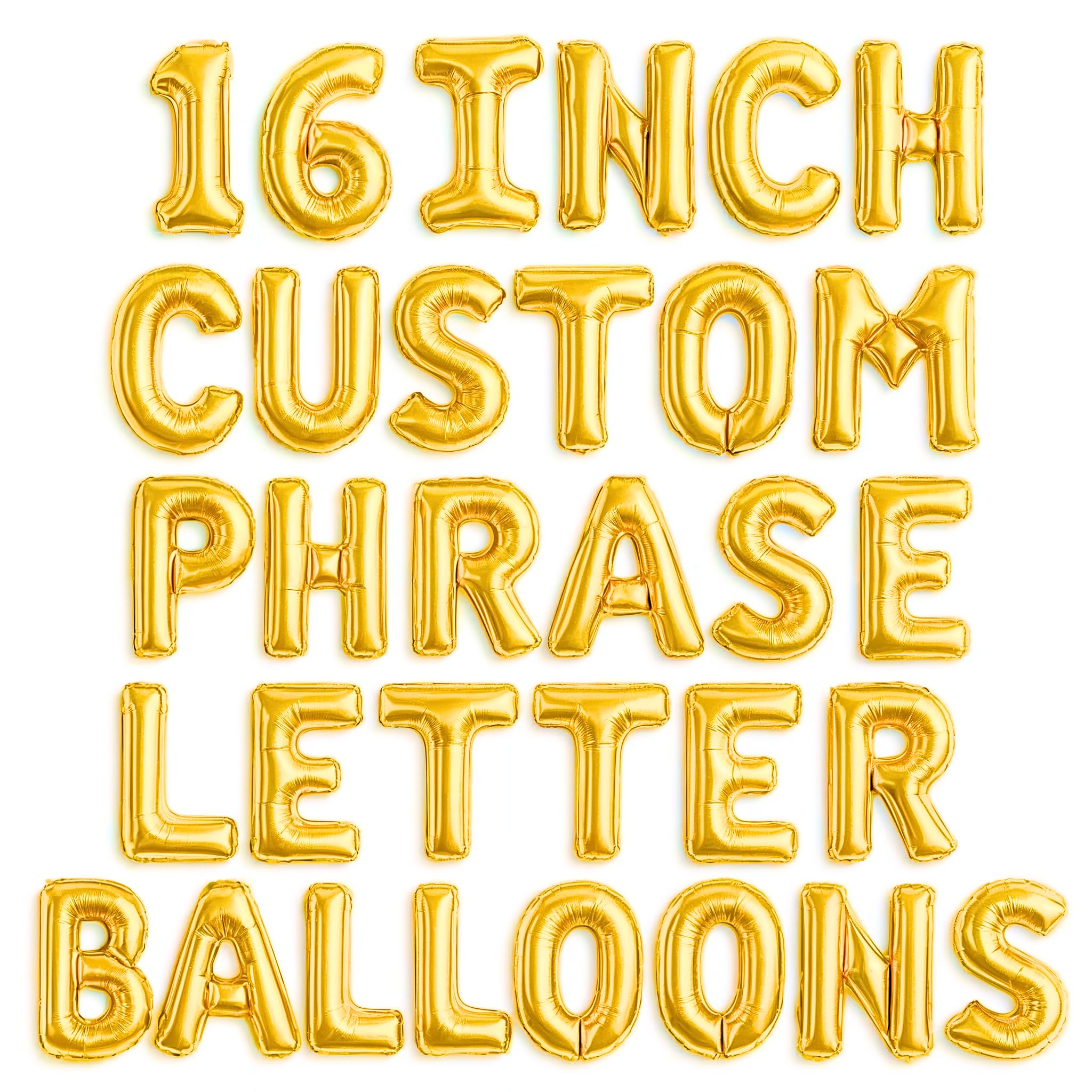 Photo 1 of [MIssing pieces] Gold Letter Balloons - 2  Sets For Gold Letter Balloon Banner | Alphabet Ballons | 16 inch Foil Ballon | Customized Name Balloon Letters for a Birthday, Graduation, Wedding Baby Shower///// MISSING PIECES