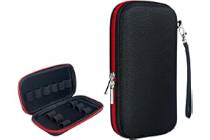 AwA HoDoMi Smell Proof Bag 7.5 in Pen Holder Christmas Gifts for Women Stash Box Travel Size Tech Pouch Container Bag for Pen Battery Cartridge Mod Vapor Red (Empty)