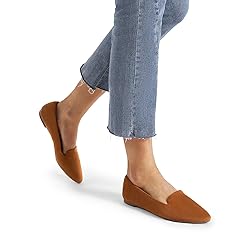 DREAM PAIRS Women's Flats, Pointed Toe Slip-On