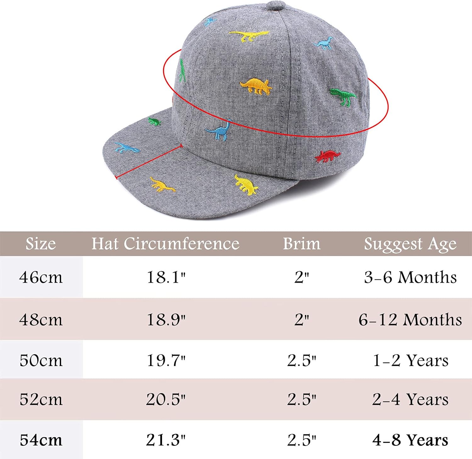 Summer Baby Boy Baseball Hat Dinosaur Infant Visor Caps Cotton Toddler Boys Sun Hats: Clothing
