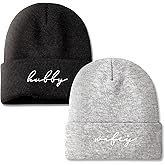 GroomBrideGifts Mr and Mrs Beanies, Wedding Gifts for Couples, His and Hers Engagement Gift, Honeymoon Travel Essentials