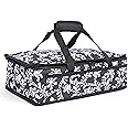 Insulated Casserole Travel Carry Bag Black and White Design