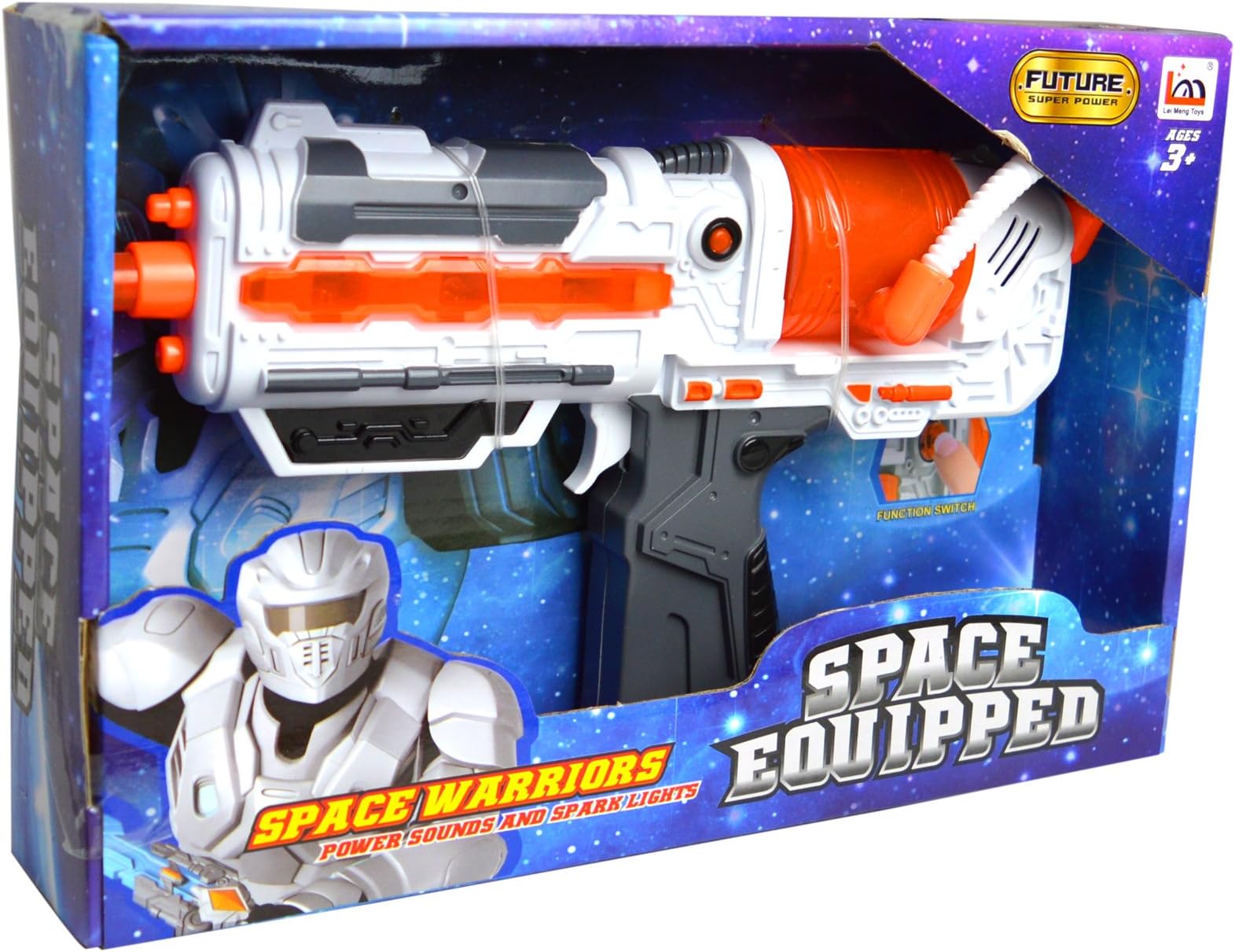 Space Warriors Galactic Mini Uzi Toy With Sounds And Lighting (Package Quantity- x1)