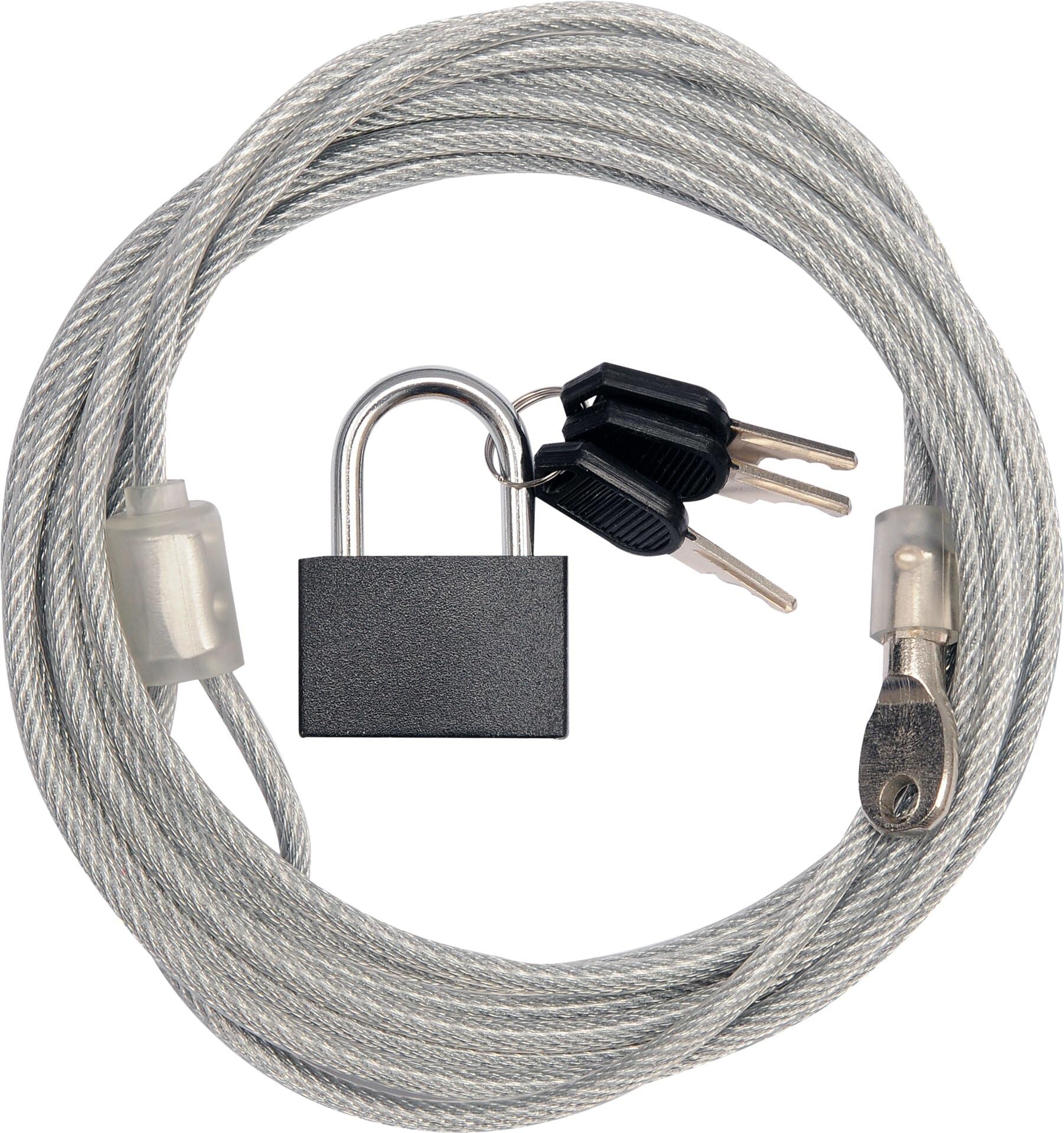 VOREL 77815 - Security Cable and Lock 3 Keys
