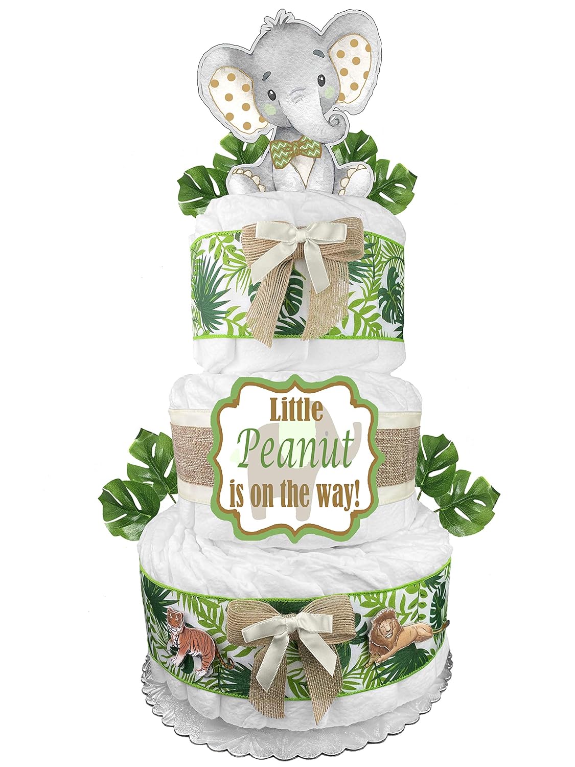 three tier diaper cake