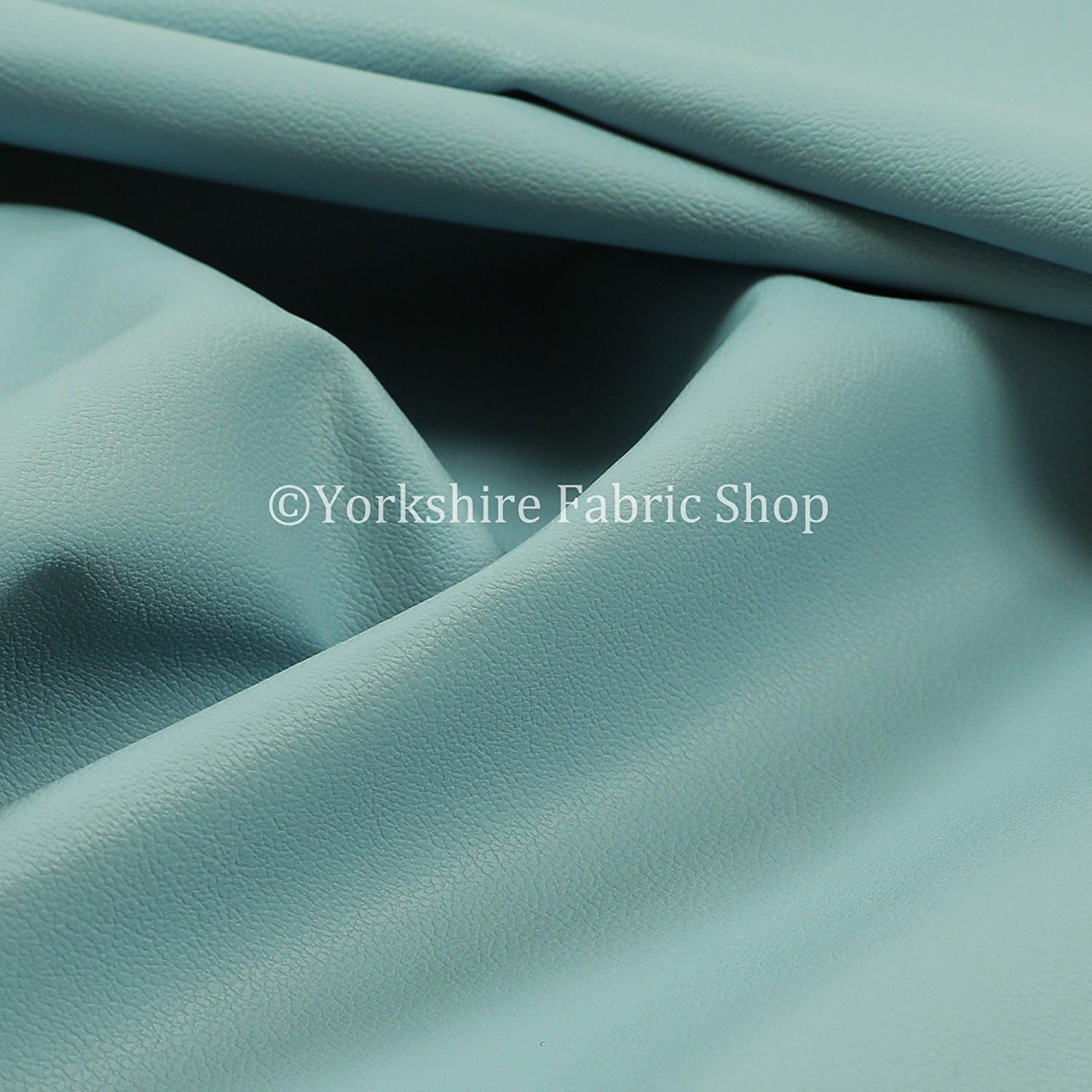 Light Weight Durable Vinyl Blue Colour Faux Leather Upholstery Furnishing Fabric (10cm x 8cm Sample)
