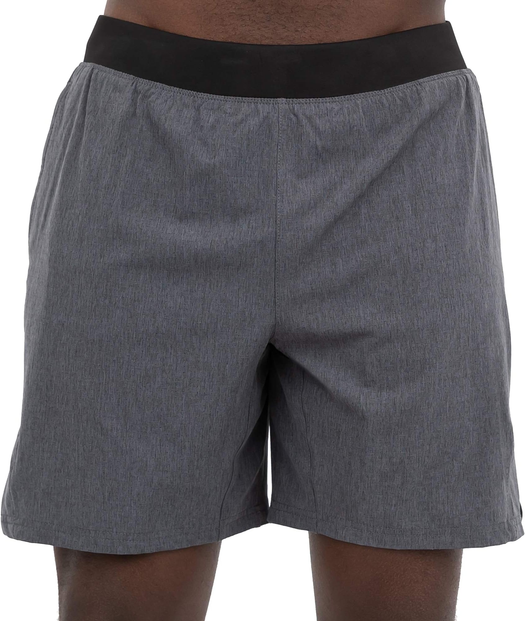 Men's Two in One and Unlined Athletic Running Shorts with Pockets and Zip Back Pocket