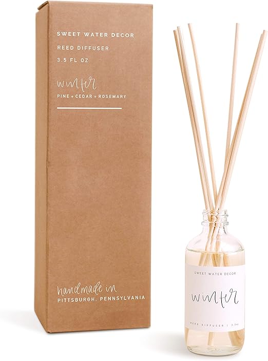 Sweet Water Decor - Juego de difusor de varillas de invierno | aromas