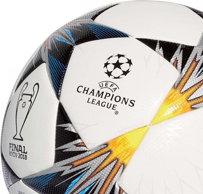 adidas Finale KIEV OMB Balón, Hombre, (Blanco/Negro/Amasol/Azul ...