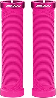 Hilt Mountain Bike Handlebar Grips with Single Lock On Clamp, Lightweight and Ergonomic Bicycle Handlebar Grips with 22 mm Inner Diameter, Unique Patterned Bicycle Grips for MTB/BMX