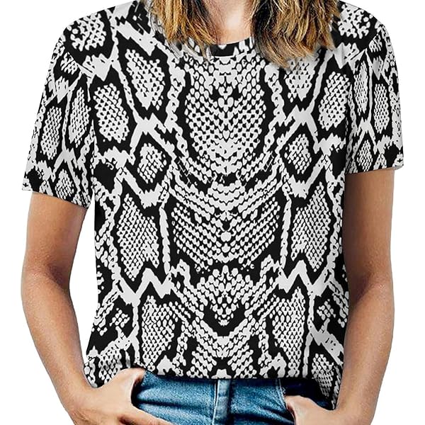 Snake Skin Texture Women's Long Sleeve T-Shirt Women's