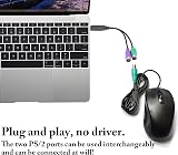 zdyCGTime USB to Dual PS2 Female Converter Y Splitter Cable Keyboard Mouse view 5