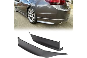 ECOTRIC Rear Side Corner Spats Compatible with 2013-2015 Honda Accord 4DR Underbody Splitters Apron Valance HFP Style