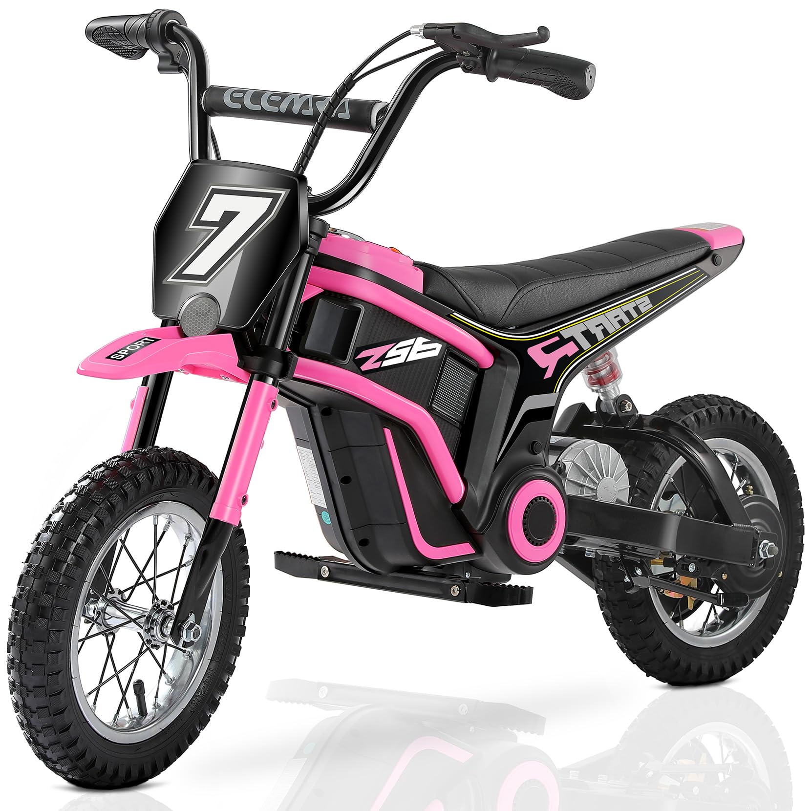 Photo 1 of MISSING CHARGER -------------------------------------------------------------------------------------------------------------------------------------(doesn't have most of the parts) ELEMARA Electric Motorcycle for Kids, Dirt Bike Electric with Music & Blu