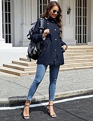 LOMON Women Rain Jacket Lightweight Hooded Jackets