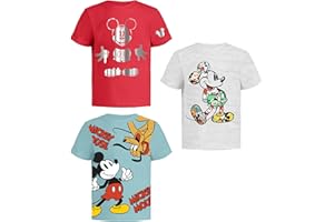 Disney Mickey Mouse T-Shirt (Sets) Donald Duck Goofy Pluto Graphic Fantasia Outfit Tee Baby/Toddlers Birthday to Kids Clothes
