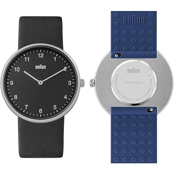 【新品未使用】BRAUN Automatic Watch BN0278WHBKG BN0278 Braun gents automatic watch - black dial and black