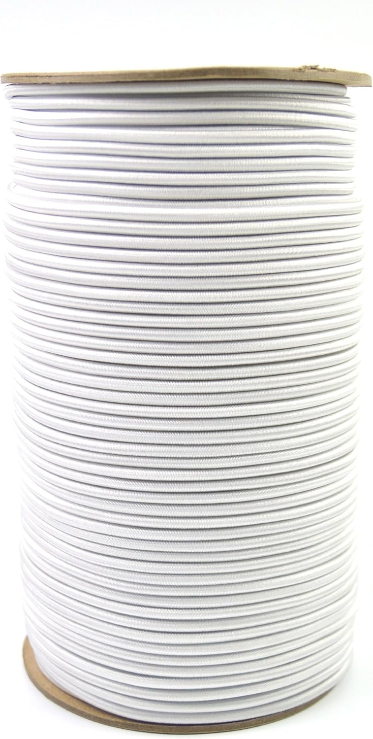 Marine Masters 500ft 3/16 Inch Black Bungee Shock Cord (500 Feet) - - 